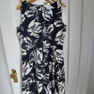 Black and White Floral Dress